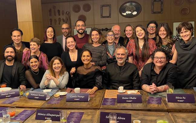 Camila Pitanga shares the photo with the International Emmy jury