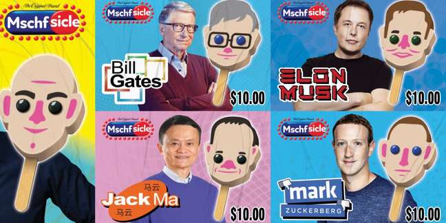 Eat a billionaire: These ice creams have famous faces Eat a billionaire: These ice creams have famous faces