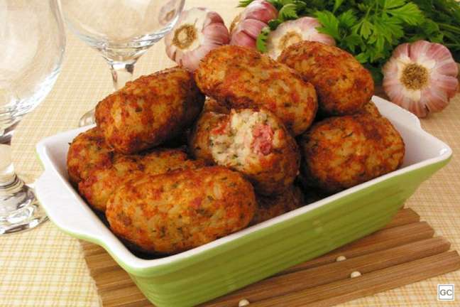 Rice balls with peppers recipe Rice balls with peppers recipe