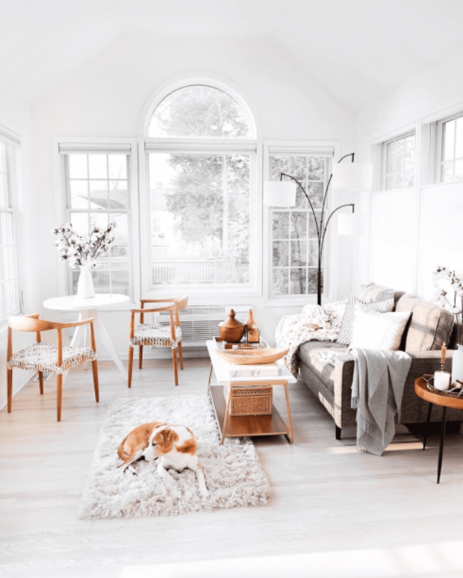 Who says you can't make two rooms in one?  Put a rug in the living room and use the empty surface for your dining room.  All you really need is a free corner to sit back and enjoy.