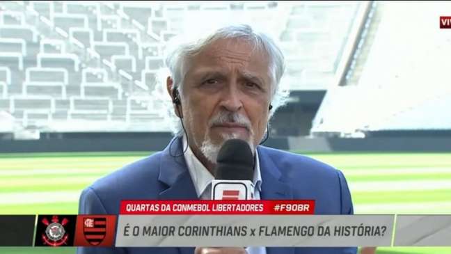 Corinthians e Flamengo se enfrentam nesta terça-feira (Reprodução/ESPN)