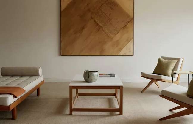 Add warmth through the brown art Add warmth through the brown art