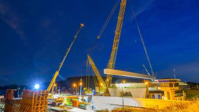 Um canteiro de obras na Holanda - muitos projetos no país tiveram que parar por causa das restrições aos PFAS