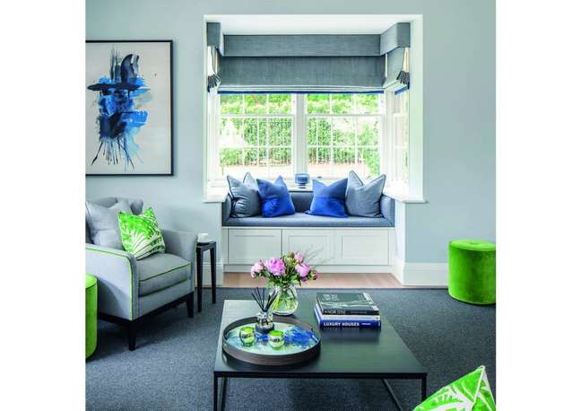 Build a window seat to save space. Build a window seat to save space.