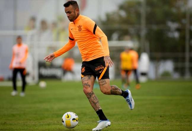Luan durante treino no CT Joaquim Grava (Foto: Rodrigo Coca/Agência Corinthians) Luan durante treino no CT Joaquim Grava (Foto: Rodrigo Coca/Agência Corinthians)
