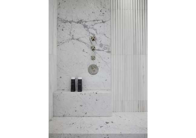 It's time to move on to an elegant marble shower.