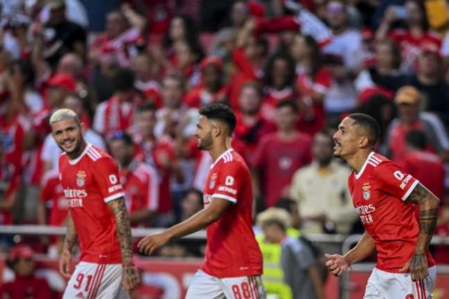Benfica venceu por 4 a 1 na estreia do Campeonato Português (Foto: Patricia de Melo Moreira/AFP)