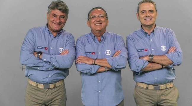 Cleber Machado fica no Brasil, enquanto Galvão e Luís Roberto vão para o Qatar (Foto: Divulgação/Globo)