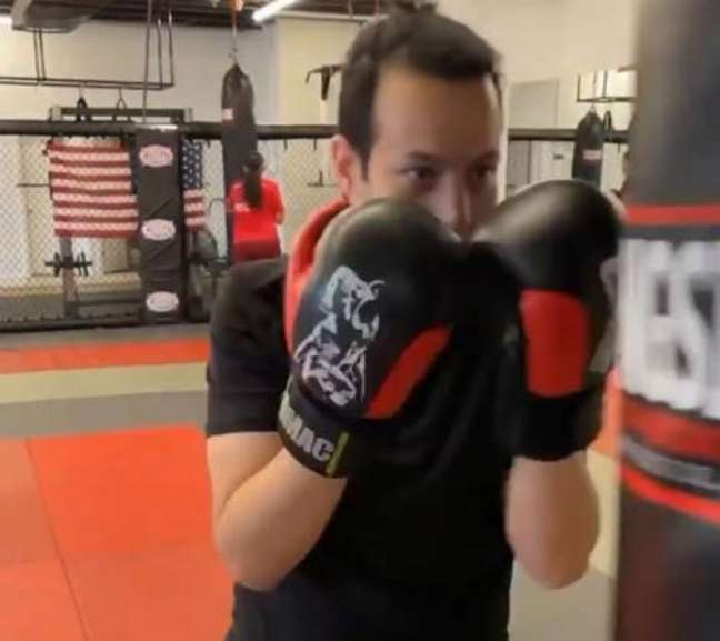 Gustavo Noronha vem se dedicando a prática do Muay Thai (Foto: Arquivo pessoal)