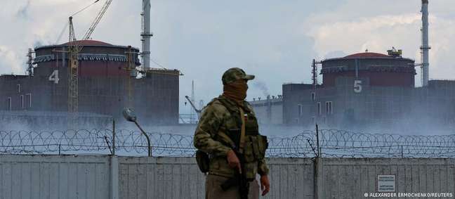 Russian military patrols area around Zaporijia power plant