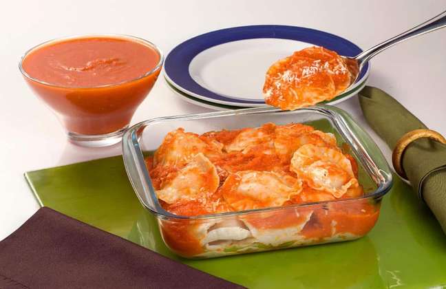 Ravioli with red sauce | Photo: reproduction Ravioli with red sauce | Photo: reproduction