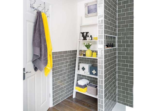 Invest in a compact stair shelf. Invest in a compact stair shelf.