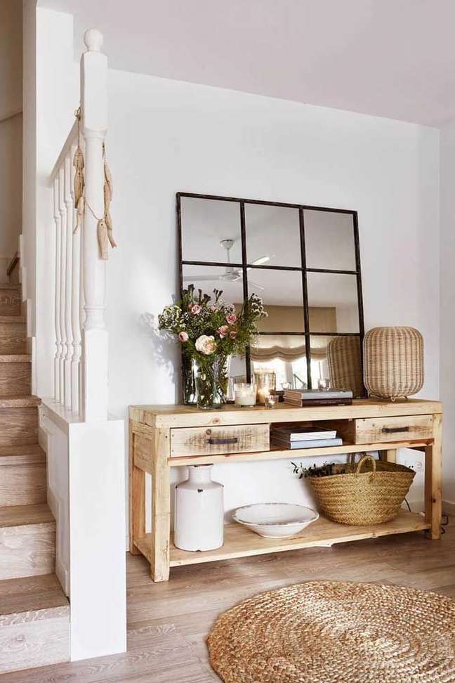 Rustic wooden buffet Rustic wooden buffet