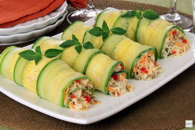 Zucchini roll - Photo: Cooking guide Zucchini roll - Photo: Cooking guide