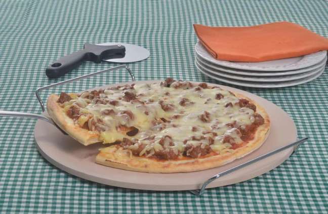 Parmigiana pizza with blender | Photo: Cooking Guide Parmigiana pizza with blender | Photo: Cooking Guide