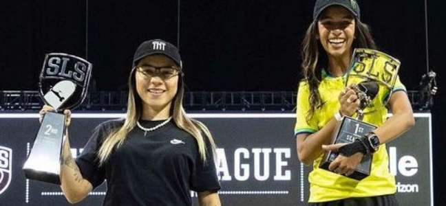 Rayssa Leal and Pâmela Rosa scored a brazilian double on the podium of the Street League