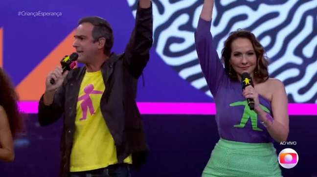 Tadeu Schmidt e Maria Beltrão