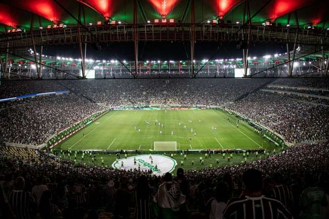 Torcida do Fluminense lotou o Maracanã em noite decisiva (Foto: Leonardo Brasil/Fluminense FC)