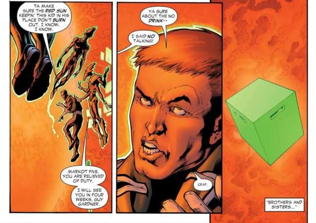 Devorador de Sóis se alimenta da energia liberada pelo Superboy-Prime e mostra como o Superman poderia ser contido (Imagem: Reprodução/DC Comics) Devorador de Sóis se alimenta da energia liberada pelo Superboy-Prime e mostra como o Superman poderia ser contido (Imagem: Reprodução/DC Comics)