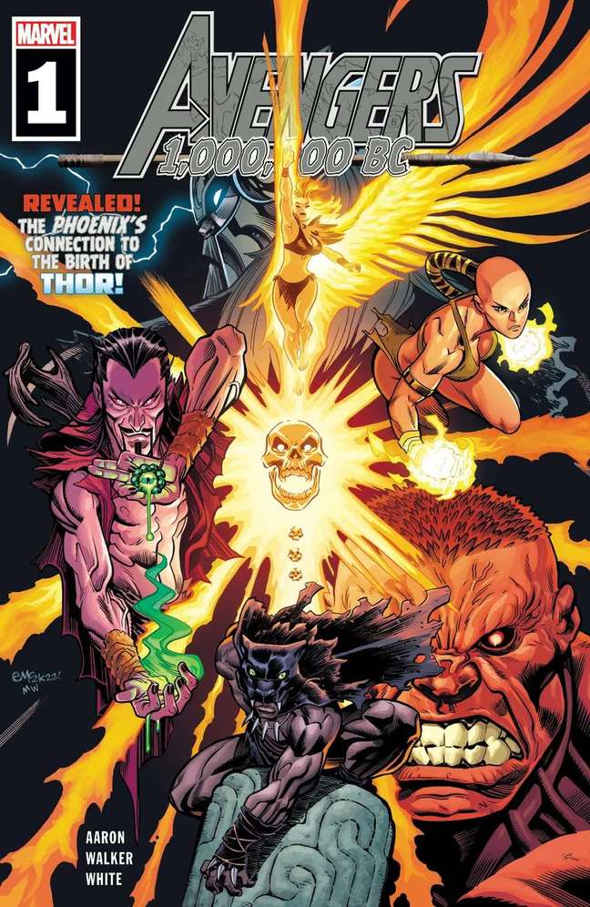 Título dos Vingadores Pré-Históricos traz a revelação de Thor (Imagem: Reprodução/Marvel Comics) Título dos Vingadores Pré-Históricos traz a revelação de Thor (Imagem: Reprodução/Marvel Comics)