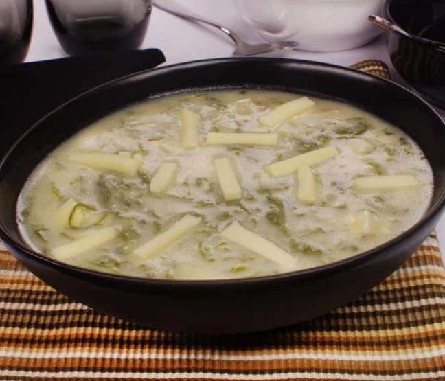 Vegetarian Cornmeal Broth with Cabbage and Cheese (Playback / Cooking Guide) Vegetarian Cornmeal Broth with Cabbage and Cheese (Playback / Cooking Guide)