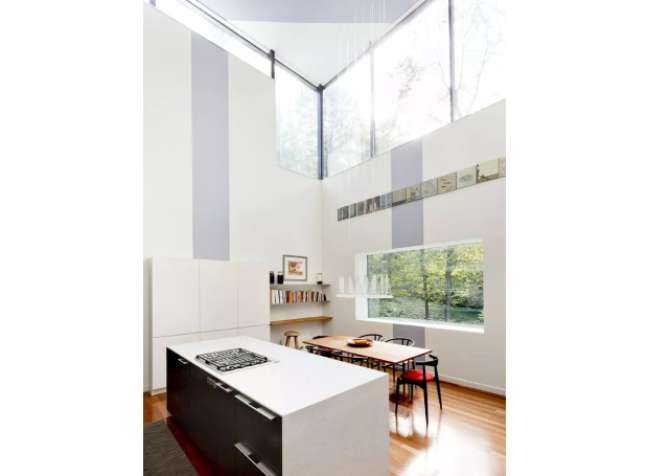 Use contrast to create a focal point, define certain spaces with an accent color to make it more personal, and create zones within a large space Use contrast to create a focal point, define certain spaces with an accent color to make it more personal, and create zones within a large space