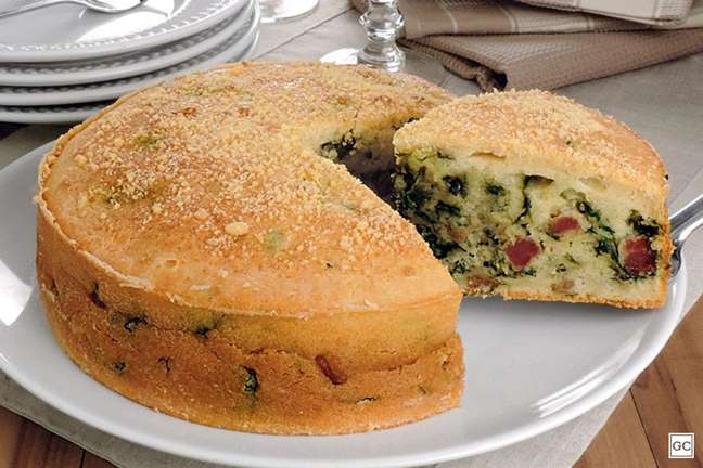 Salt Flan With Spinach And Bacon |  Photo: Cooking Guide