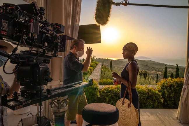 Janelle Monáe on the set of Glass Onion (Image: Disclosure / Netflix) Janelle Monáe on the set of Glass Onion (Image: Disclosure / Netflix)