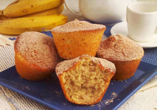 Banana and green tea muffins |  Photo: Cooking Guide