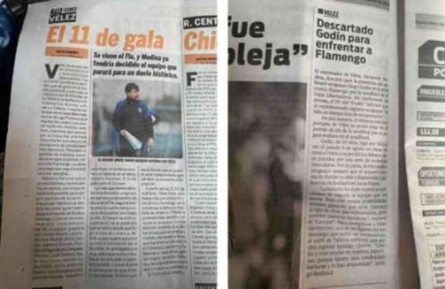 Artículos sobre Vélez solo en periódicos (Foto: Matheus Dantas/LANCE!)