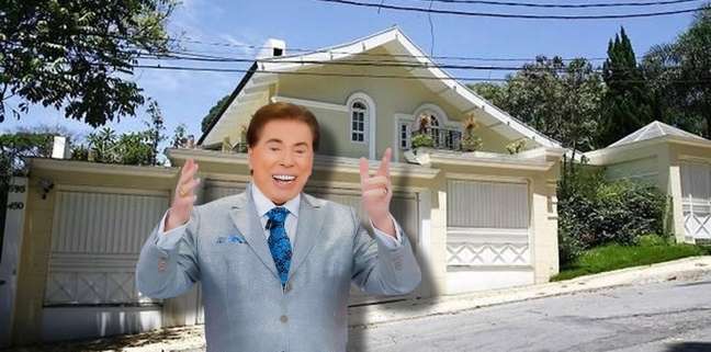 How is the villa of Silvio Santos, from where he rarely left