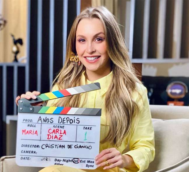 Carla Diaz records participation in the documentary on “Chiquititas”