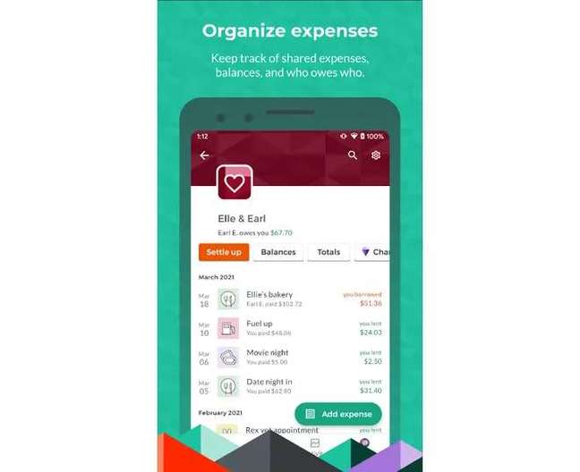 Splitwise helps split the cons between the guys without any problem (Image: Playback / Play Store)