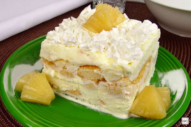 Pineapple ice cream pavé | Photo: Cooking Guide Pineapple ice cream pavé | Photo: Cooking Guide
