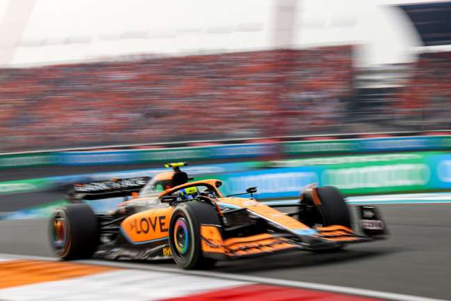 Lando Norris largou em sétimo e chegou na mesma posição ao final do GP da Holanda Lando Norris largou em sétimo e chegou na mesma posição ao final do GP da Holanda