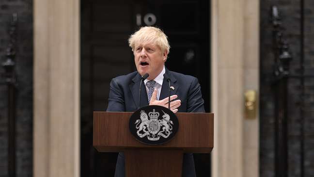 Boris Johnson anunciou sua ren&uacute;ncia como l&iacute;der do Partido Conservador dois meses atr&aacute;s