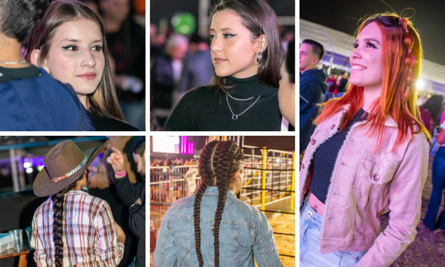 The female audience captivated the look