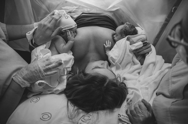 Isabella Scherer is discharged from intensive care and says twins “suck energy”