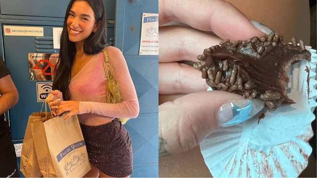 Dua Lipa tastes cheese bread and brigadeiro before the show in Sao Paulo Dua Lipa tastes cheese bread and brigadeiro before the show in Sao Paulo