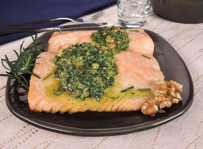 Salmon with pesto | Photo: Cooking Guide Salmon with pesto | Photo: Cooking Guide