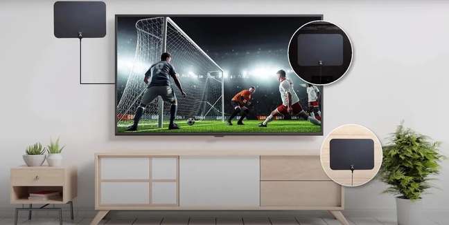 This digital antenna is practically invisible and guarantees high performance This digital antenna is practically invisible and guarantees high performance