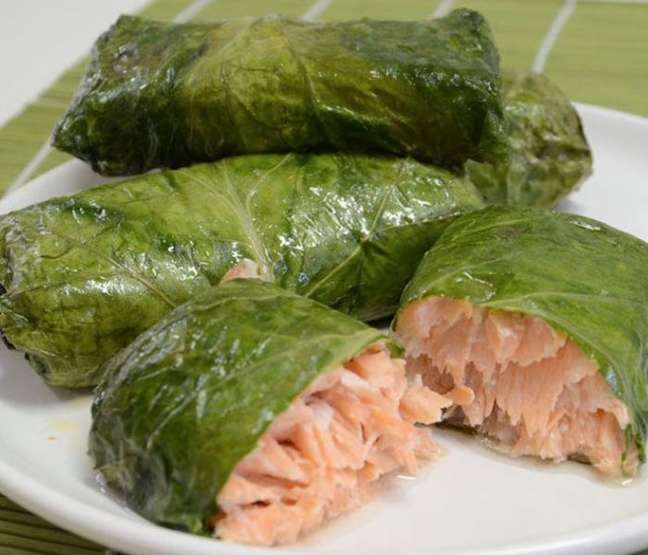 Cabbage and Salmon Bag (Playback / Cooking Guide) Cabbage and Salmon Bag (Playback / Cooking Guide)