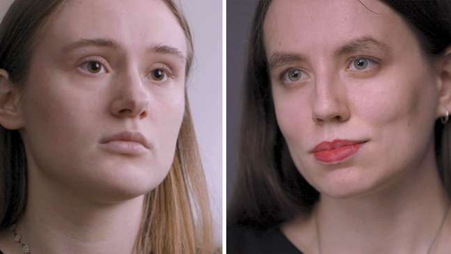 Anastasia e Marina, duas das mulheres que foram brutalmente interrogadas