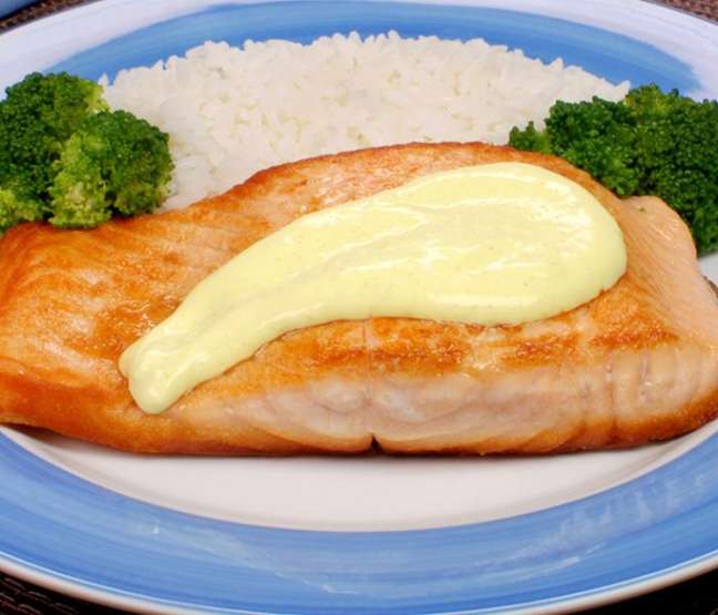 Grilled Salmon With Mustard Sauce (Playback / Cooking Guide) Grilled Salmon With Mustard Sauce (Playback / Cooking Guide)