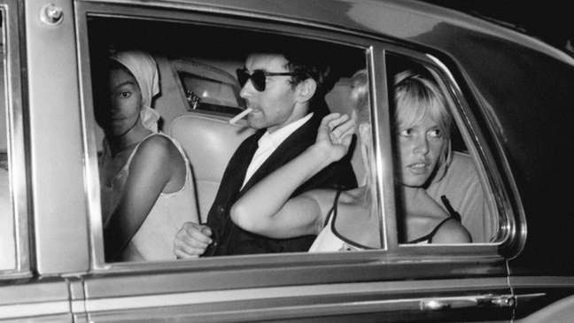 Godard and Brigitte Bardot (right), star of Godard and Brigitte Bardot (right), star of