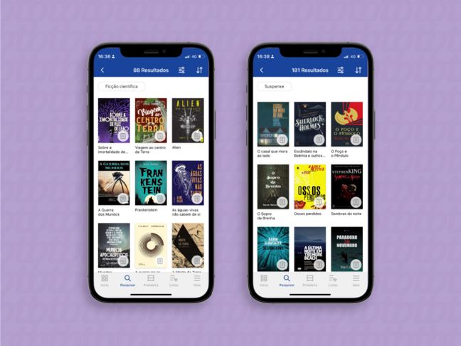 Some of the science fiction and thriller books available on BibliON Some of the science fiction and thriller books available on BibliON