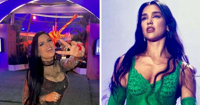 Juliana Souza, the queen of the samba school, enjoys a show by Dua Lipa Juliana Souza, the queen of the samba school, enjoys a show by Dua Lipa