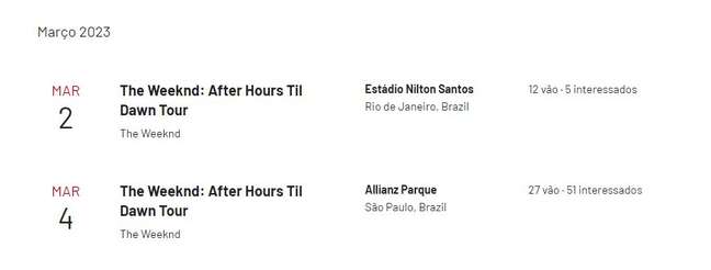 Discover the possible dates of The Weeknd tour in Brazil -