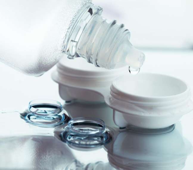 Don't use serum or water to store your lenses, just the solution for that. Don't use serum or water to store your lenses, just the solution for that.