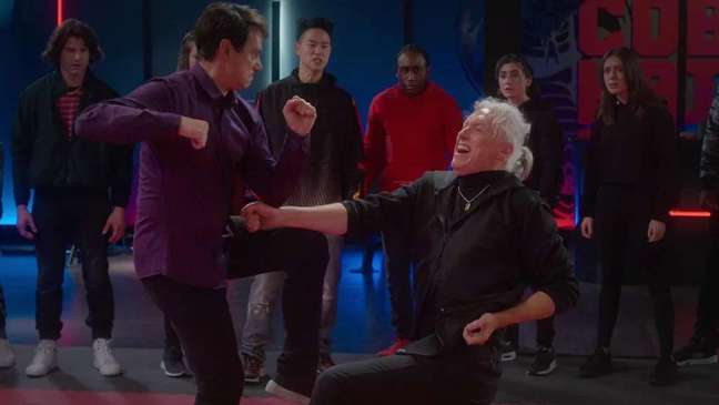 LaRusso humiliates Silver in front of her students (Image: Handout / Netflix) LaRusso humiliates Silver in front of her students (Image: Handout / Netflix)